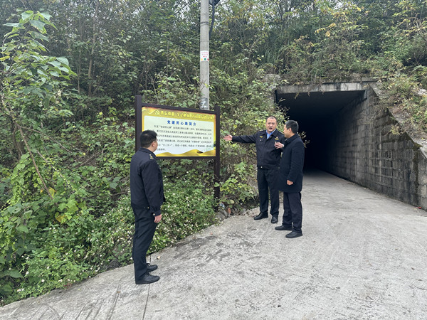 綦江區(qū)東溪鎮(zhèn)黨建民心路。受訪單位供圖