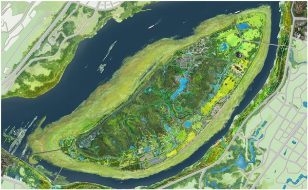 廣陽島生態(tài)修復(fù)藍(lán)圖。重慶市市政院公司供圖
