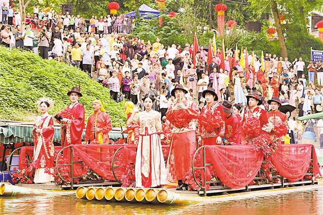 塘河婚俗。（受訪者供圖）